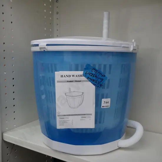 plastic hand operated camp washing machine