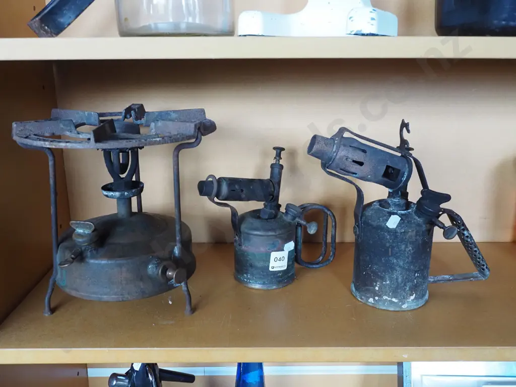 vintage Radius camp stove, 2x gas blow torches Image 1++