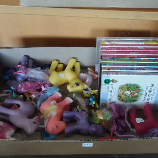 box; DVDs, My Little Ponies