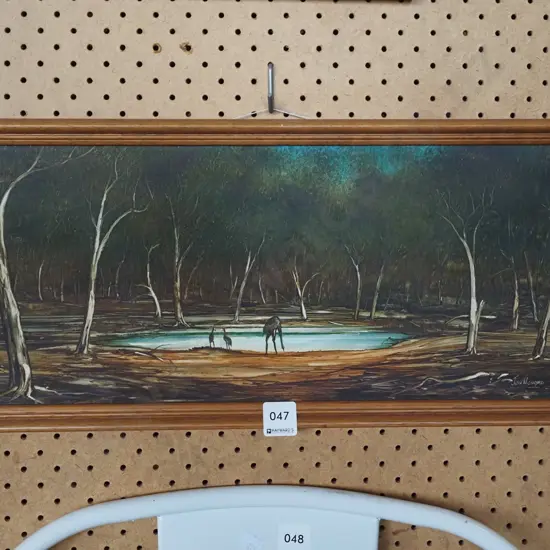 framed acrylic - watering hole