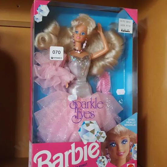 boxed as new Barbie Sparkle Eyes