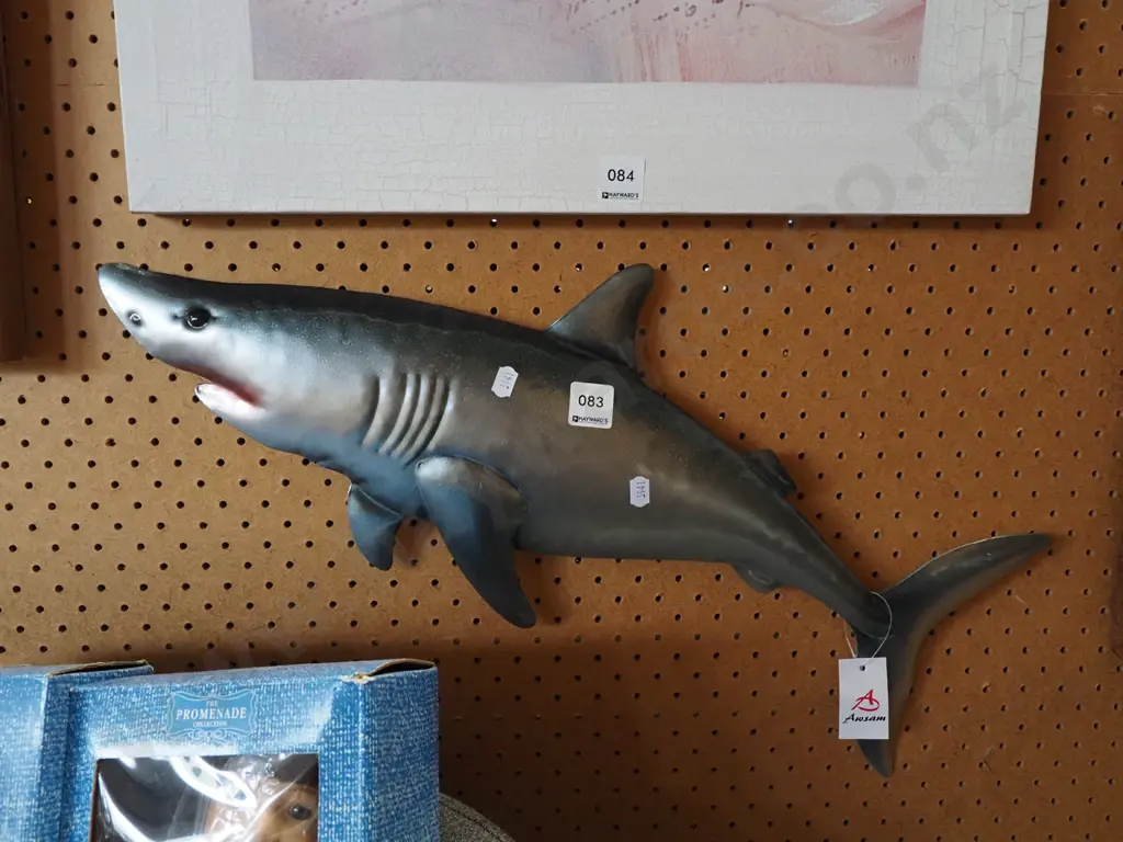 pressed metal shark wall art Image 1++