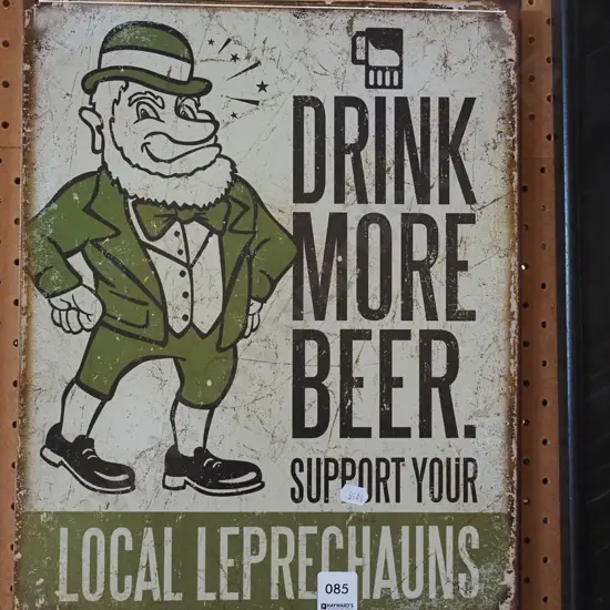 Drink More Beer sign