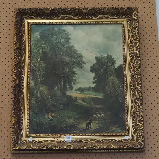 gilt framed Constable print