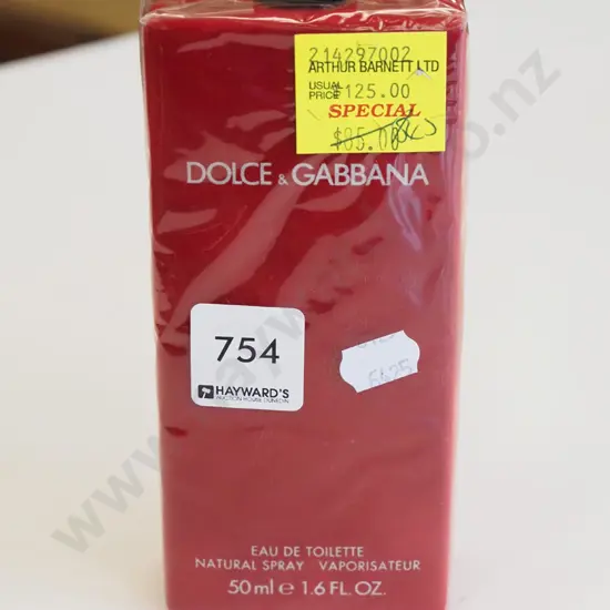 Dolce and Gabbana eau de toilette 50ml
