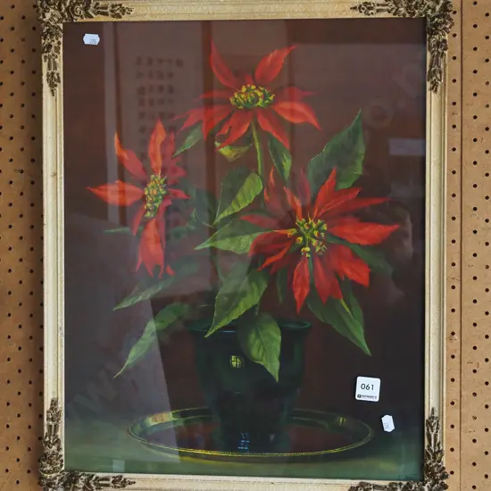 framed print - still life flower pot