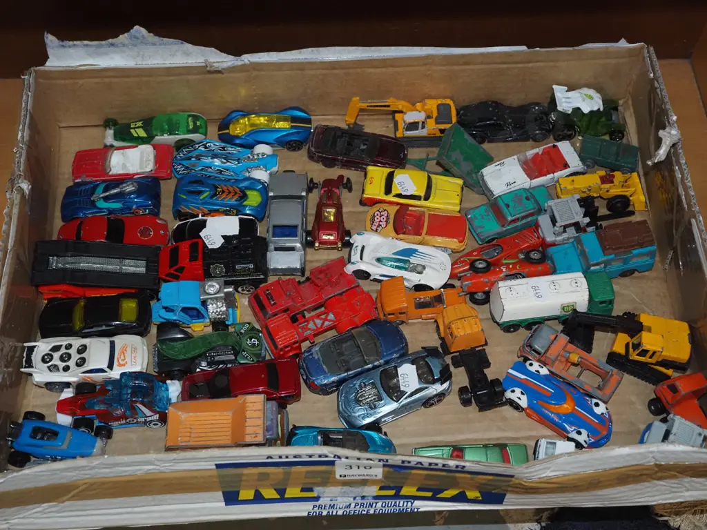 box of toy vehicles Image 1++
