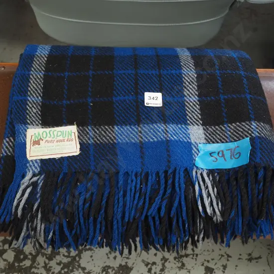 Mosspun travel blanket