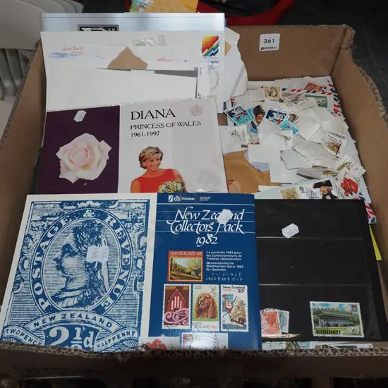 box of stamps