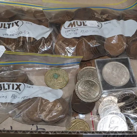 box of coins