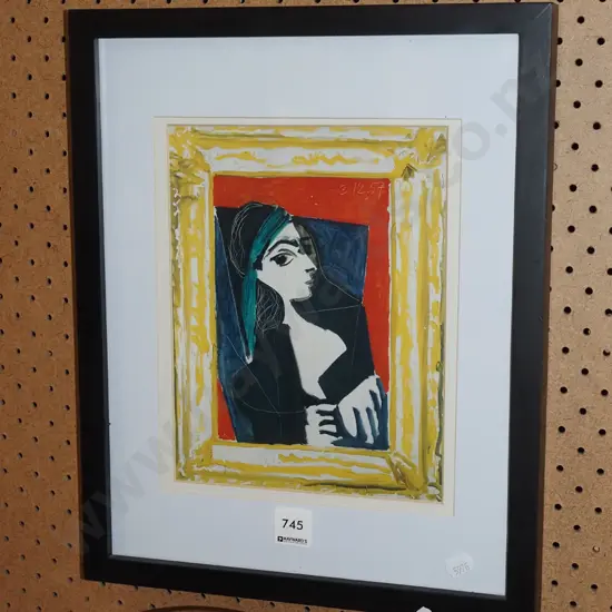 framed Picasso print