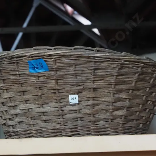 cane laundry basket