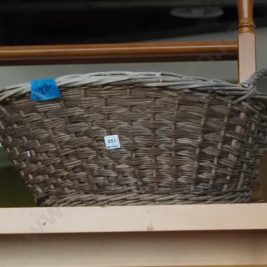 cane laundry basket