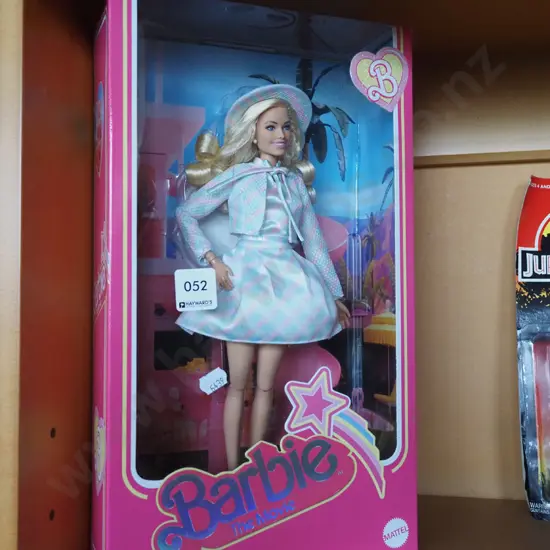 boxed as new Plaid Barbie the Movie