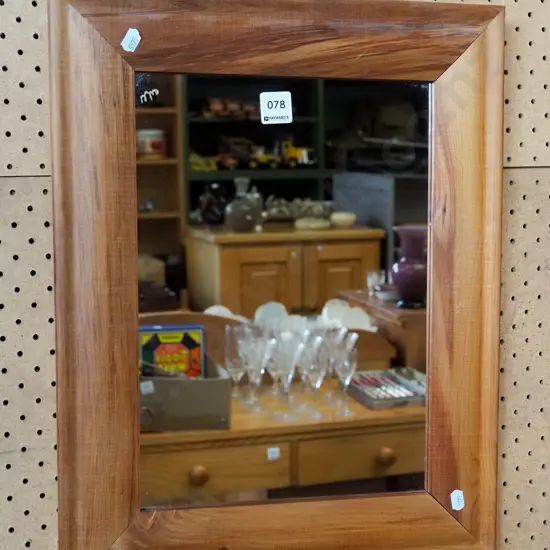 rimu framed wall mirror 