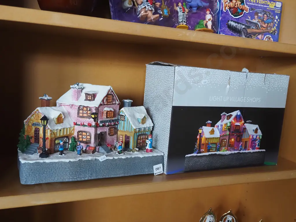 Xmas decorations - light up village and shops Image 1++