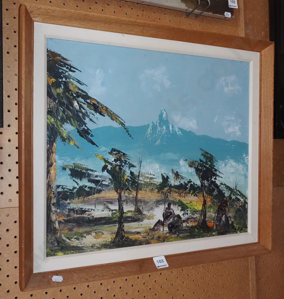 framed oil - landscape Image 1++
