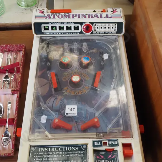 retro plastic table top pinball game