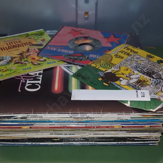 45s, various LPs