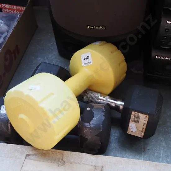 3x hand weights