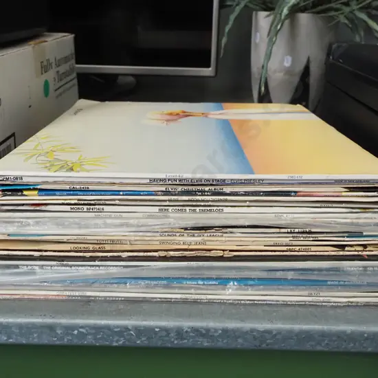LPs; Elvis, Olivia Newton John, Commodores etc