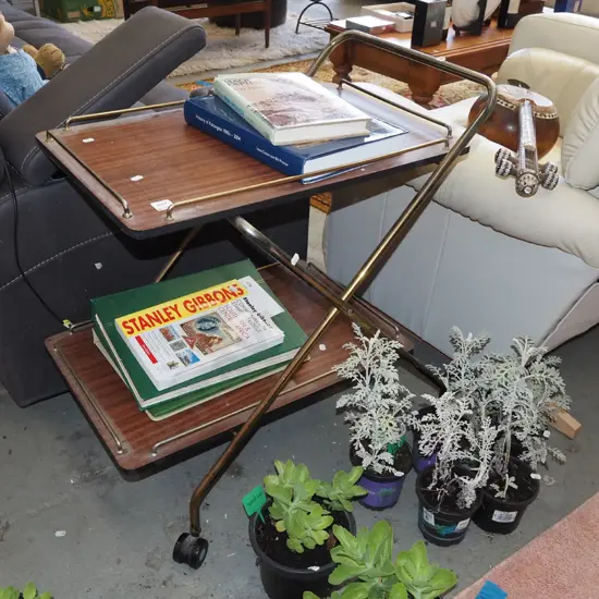 retro foldaway tea trolley