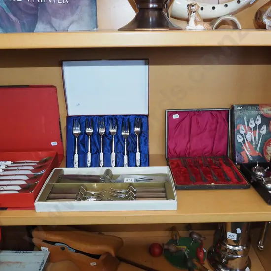 shelf of cutlery