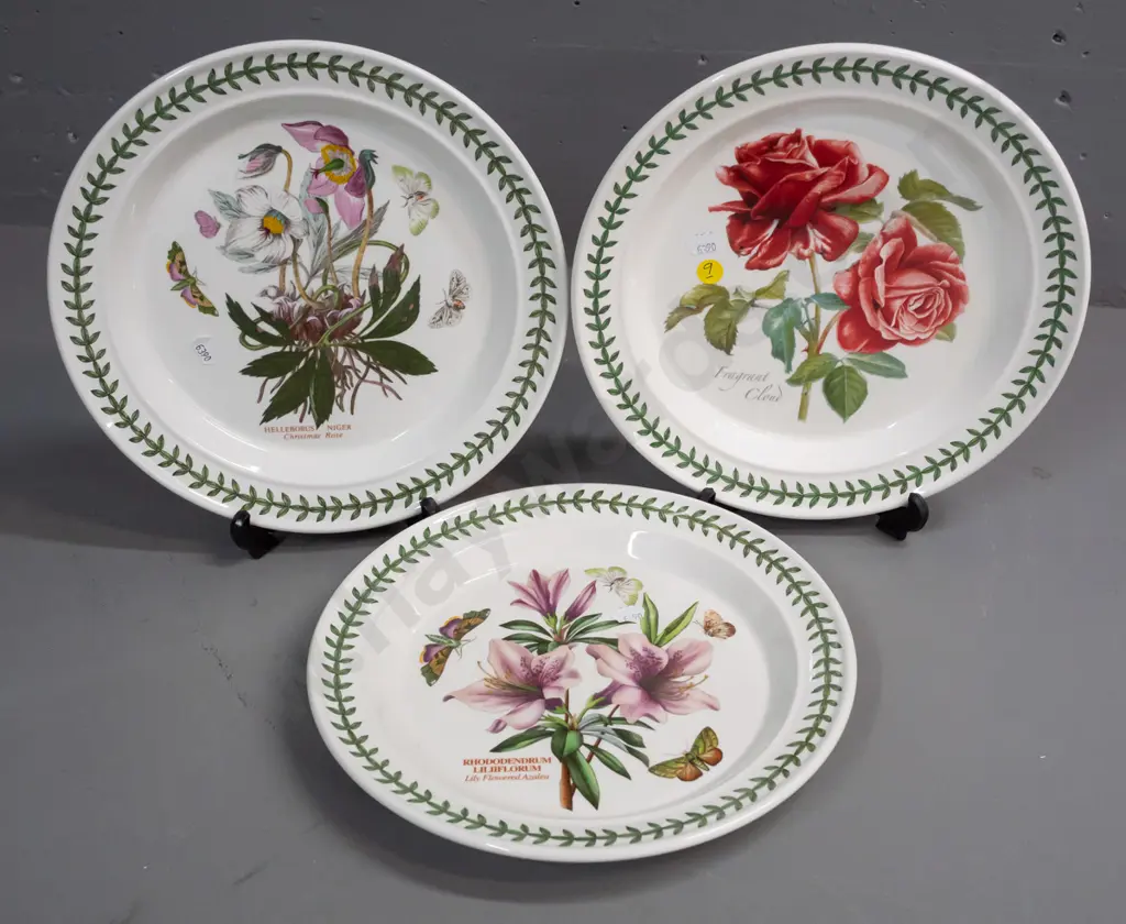 Portmeirion Botanic Garden items - 3 large plates D-270 Image 1++