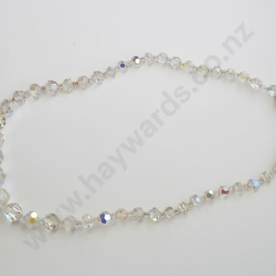 single strand crystal necklace