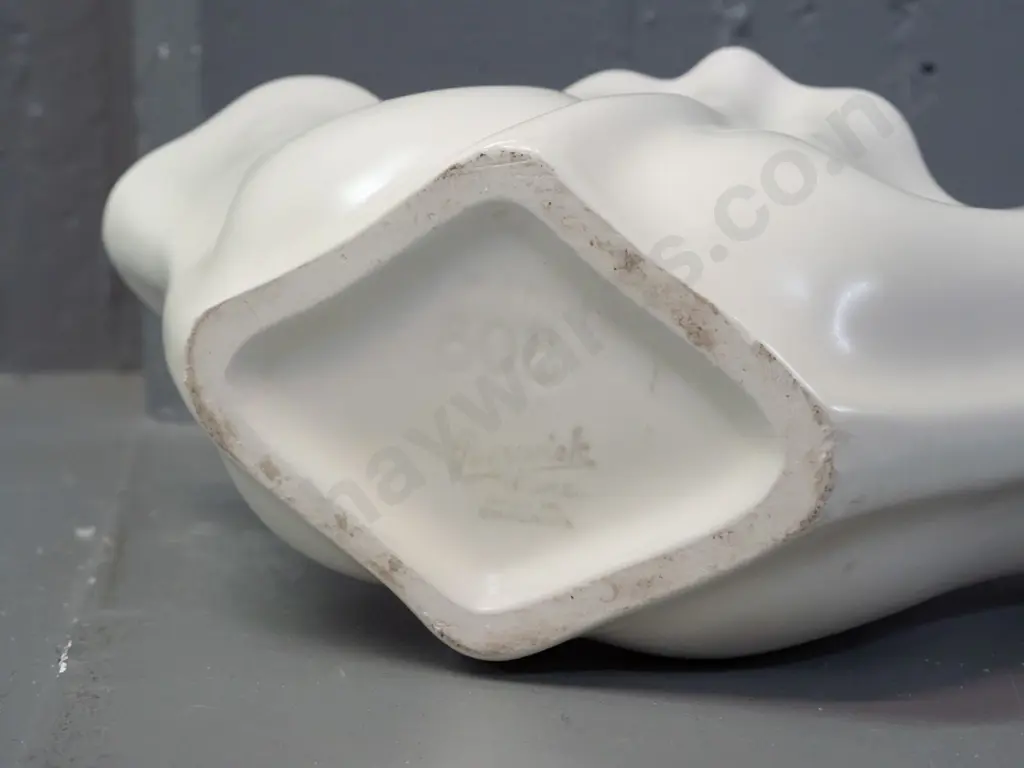 Beswick cream glaze vase, pattern #808. Some minor staining and crazing. H-165 W-310 Image 1++