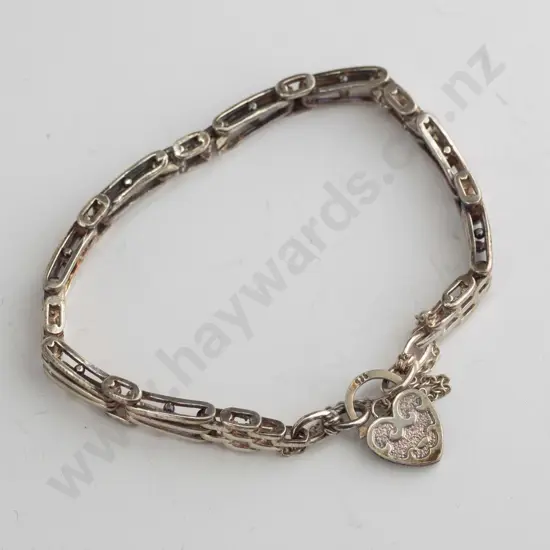 sterling silver charm bracelet