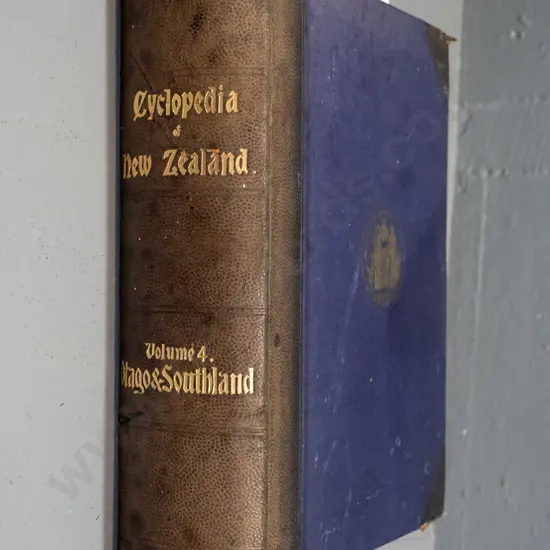 vintage book - Cyclopedia of New Zealand, Volume 4 - Otago and Southland, pub. 1905 - a little age wear, fading etc.