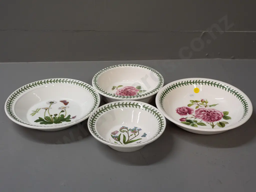 Portmeirion Botanic Garden items - 4 assorted bowls, largest is D-220 Image 1++