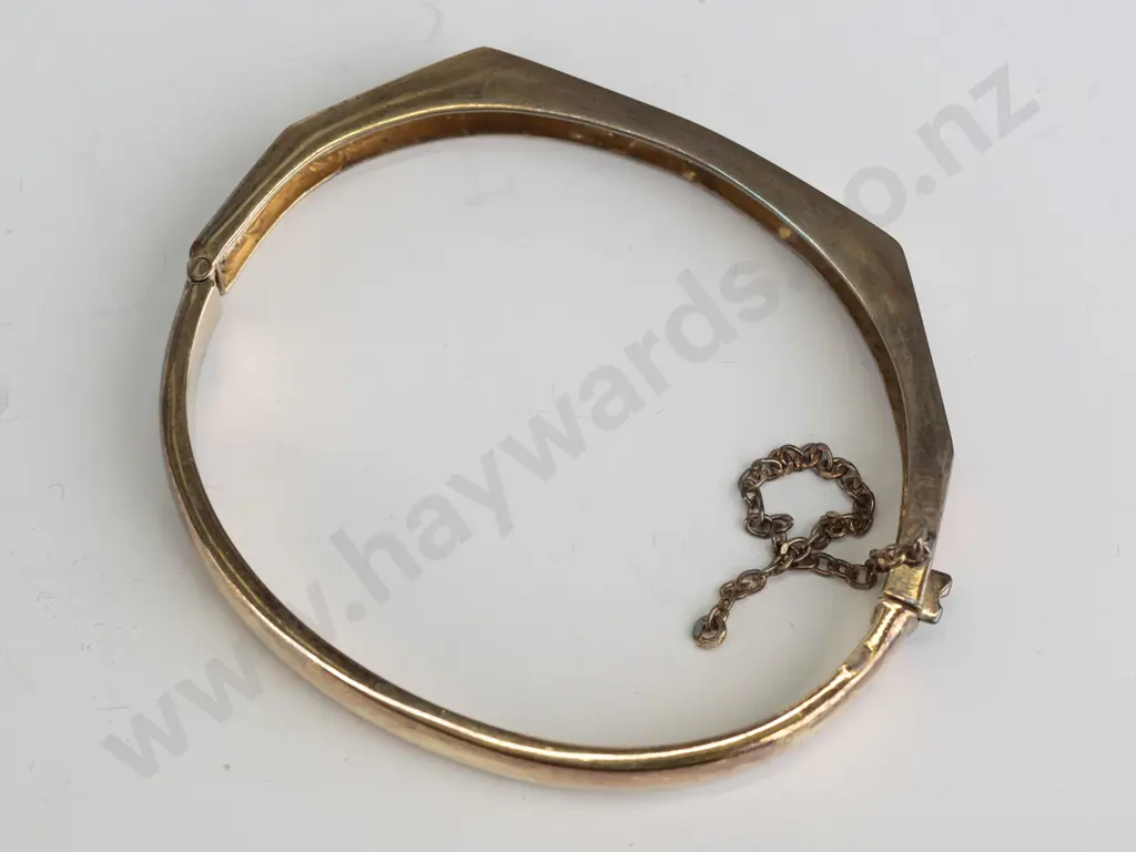 cz sterling silver plated bangle Image 1++