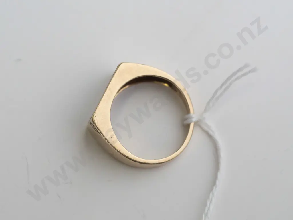 gents 10ct gold onyx ring 6.2gms size S Image 1++