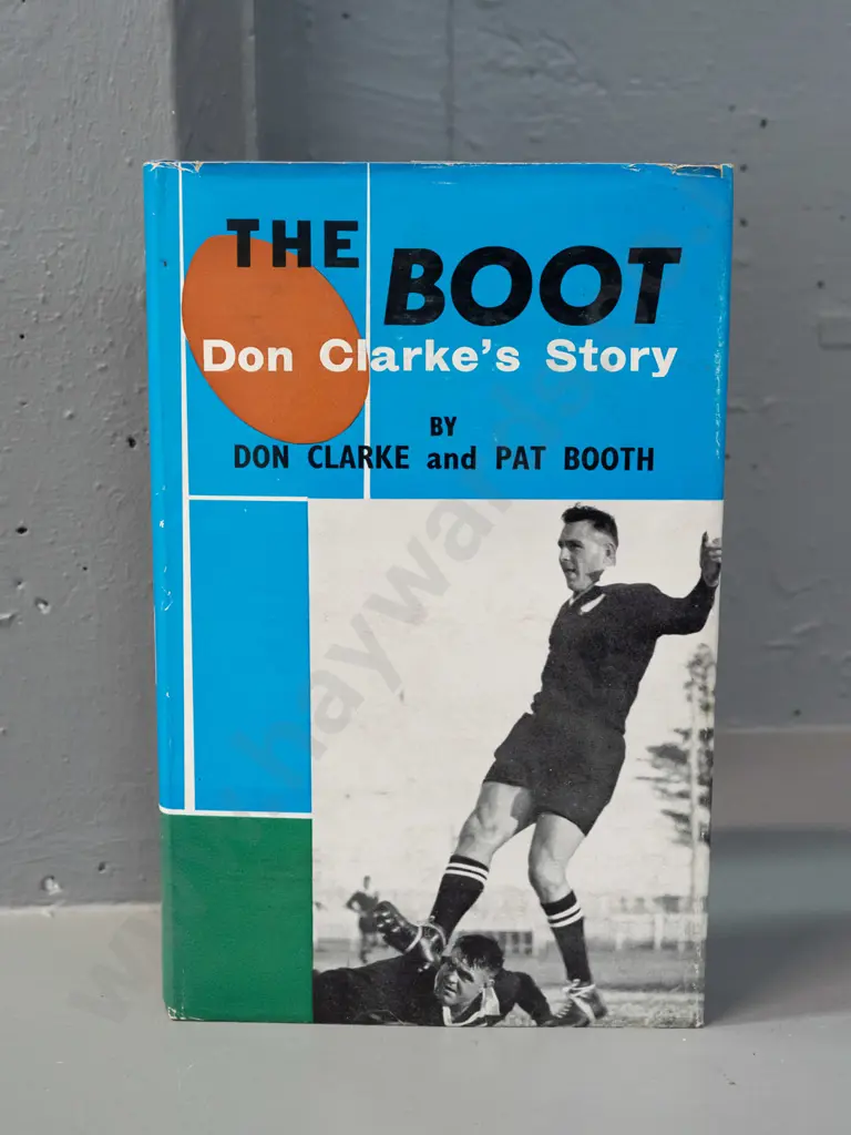 autographed hard cover book - signed by Don Clarke - see photo for details - some wear, a bit musty Image 1++