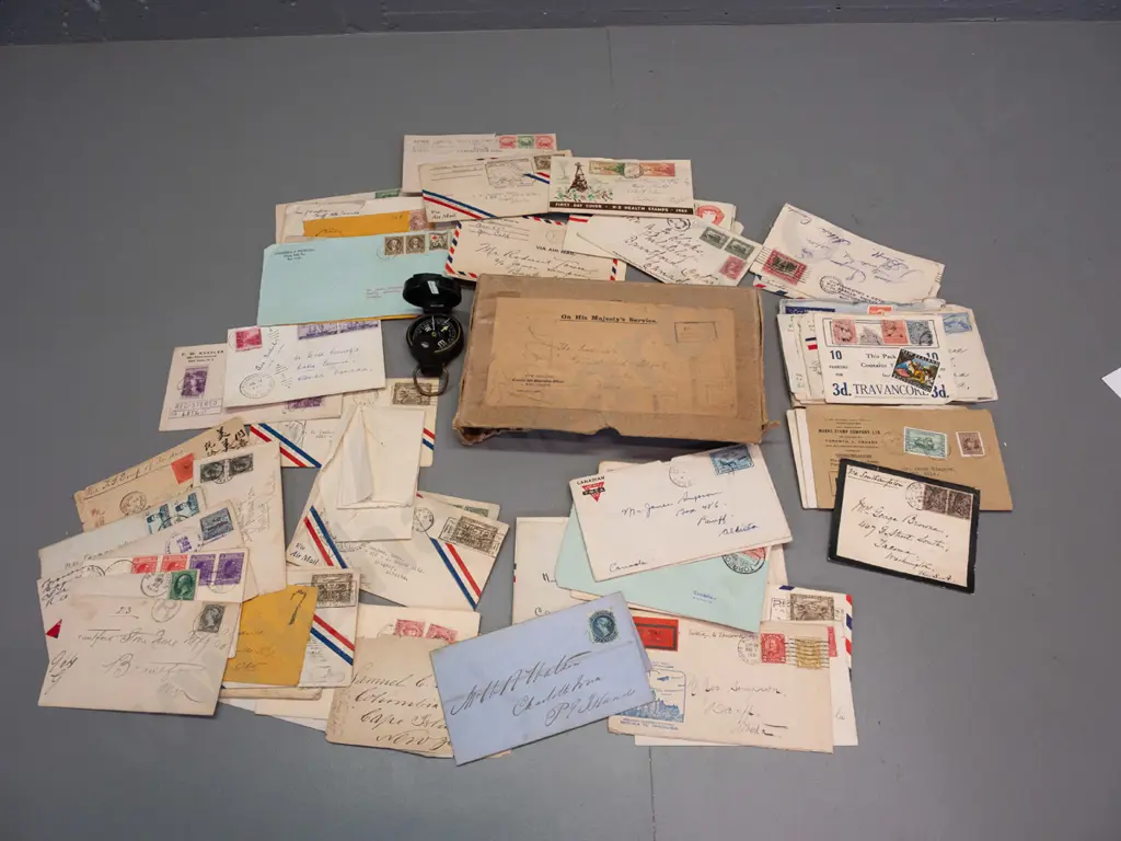 large assortment of vintage letters and first day covers, including American and Canadian addresses, one addressed to Image 1++