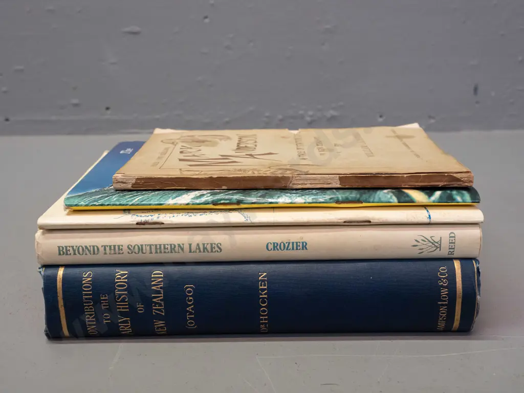 5 local history books - Otago, Wakatipu, station life etc -see photos for detail - some wear / damage etc. Image 1++