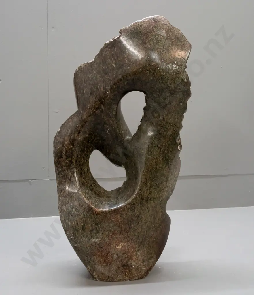 Serpentine/Soapstone(?) stone carving, Shona Tribe Zimbabwe H-480 W-230 D-130 Image 1++