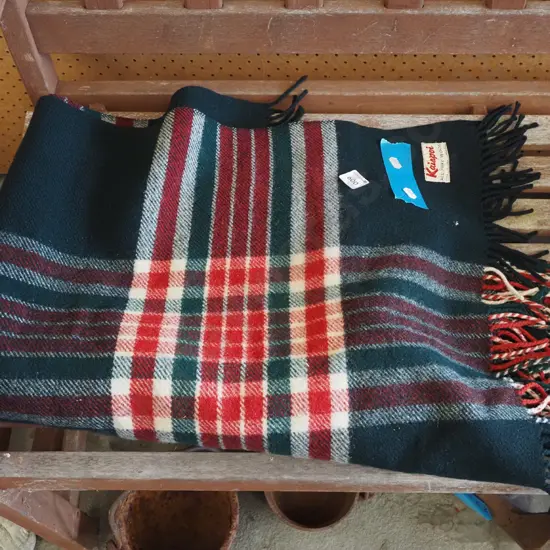 Kaiapoi Mills woollen travel rug