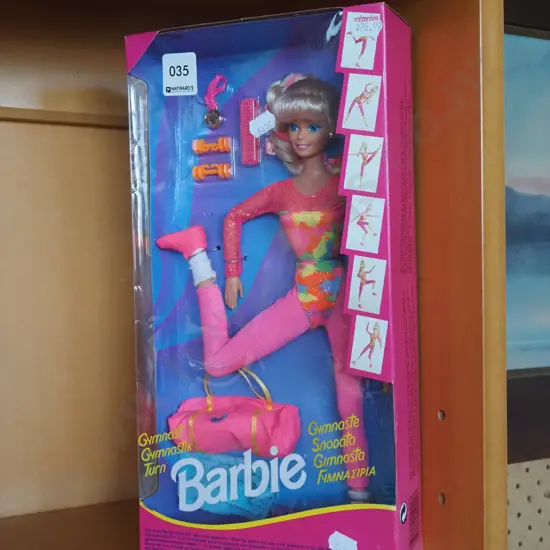 boxed as new Gymnastics Barbie