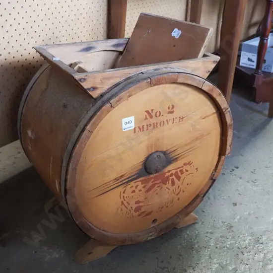 vintage butter churn