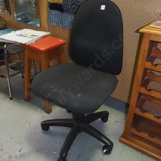 black office chair