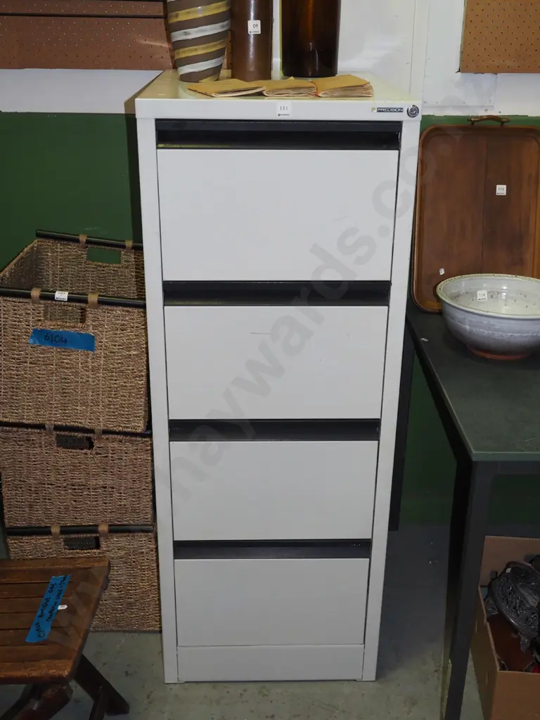 Precision 4 drawer filing cabinet Image 1++