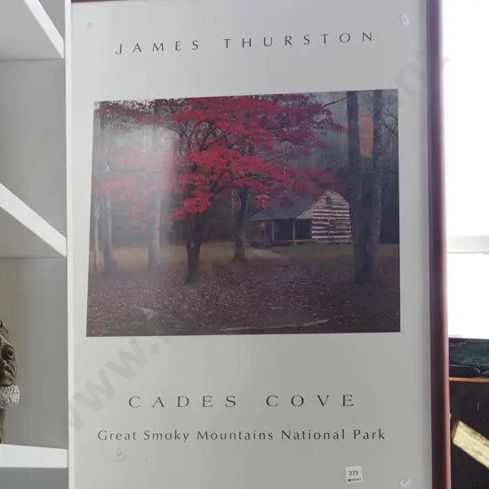 framed James Thurston publicity poster