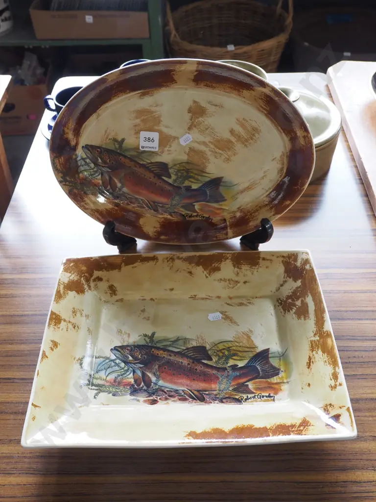 2x Robert Gordan trout ashet and serving bowl Image 1++
