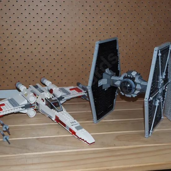 Lego toys; X wing etc