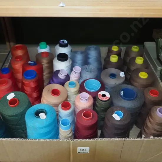 box; sewing threads