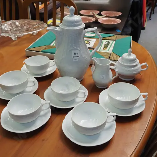 German pottery coffee set