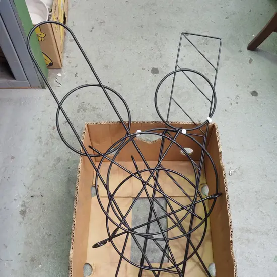 box; metal shelving